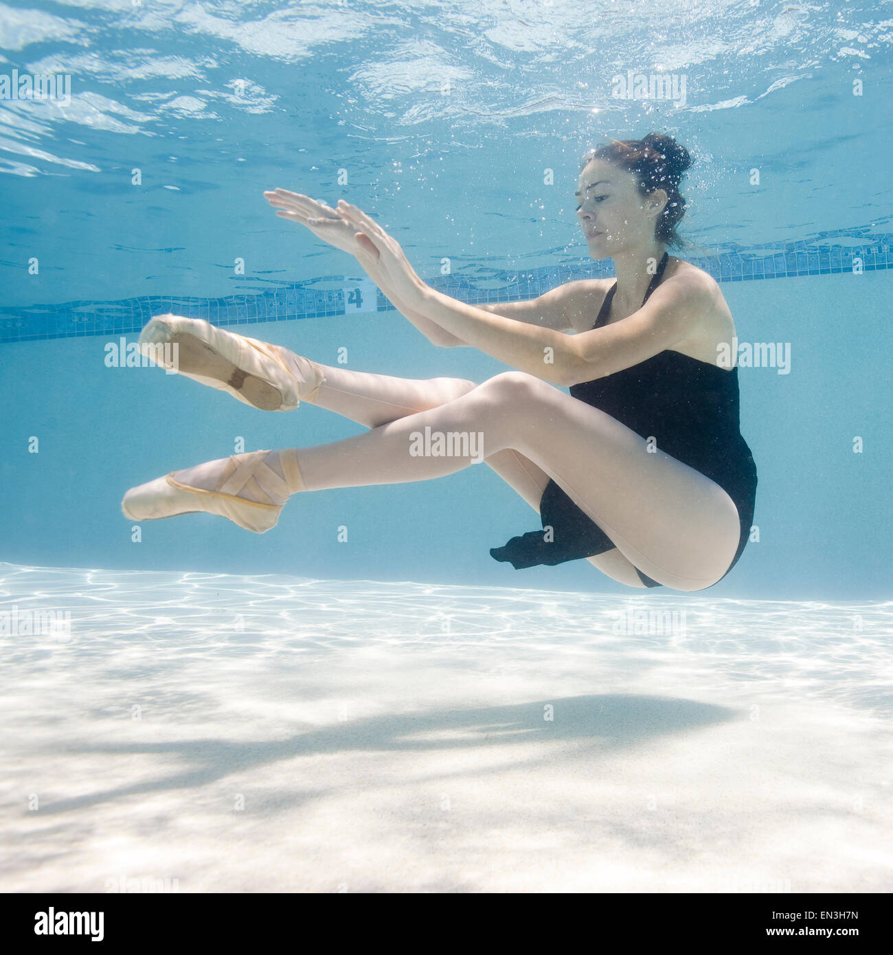 USA, Utah, Orem, Female ballet dancer under water Stock Photo - Alamy