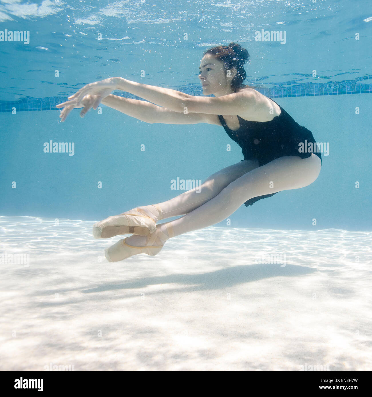 USA, Utah, Orem, Female ballet dancer under water Stock Photo - Alamy