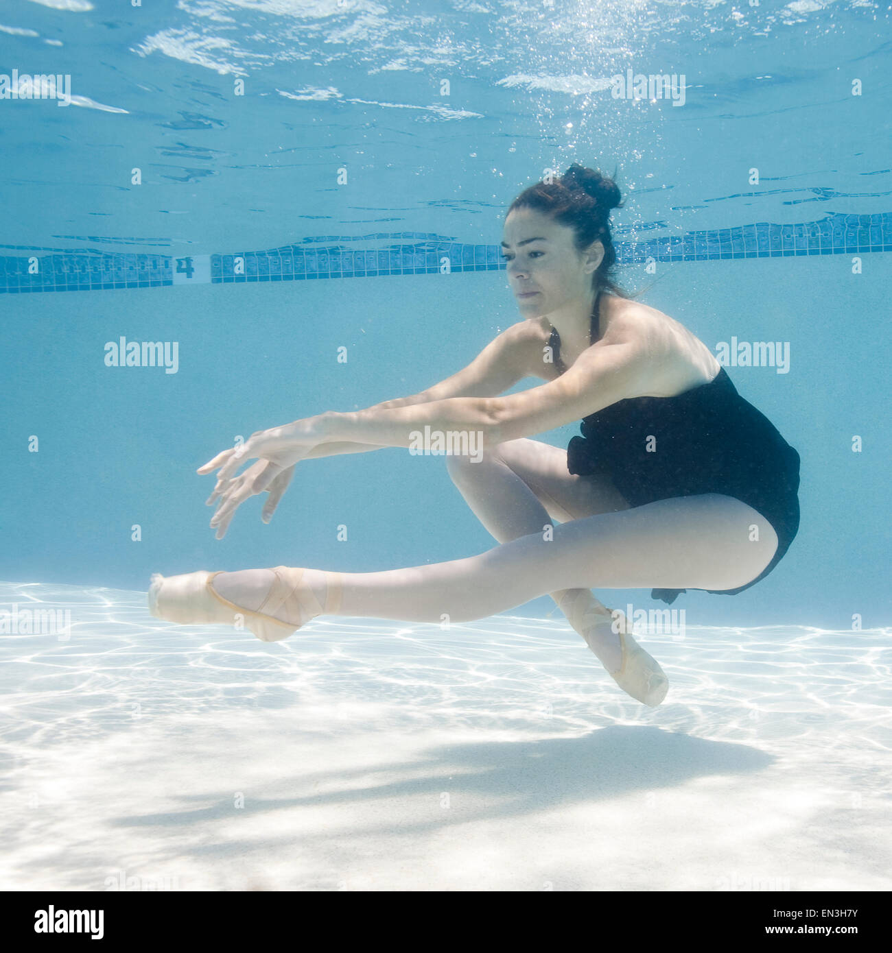 USA, Utah, Orem, Female ballet dancer under water Stock Photo - Alamy