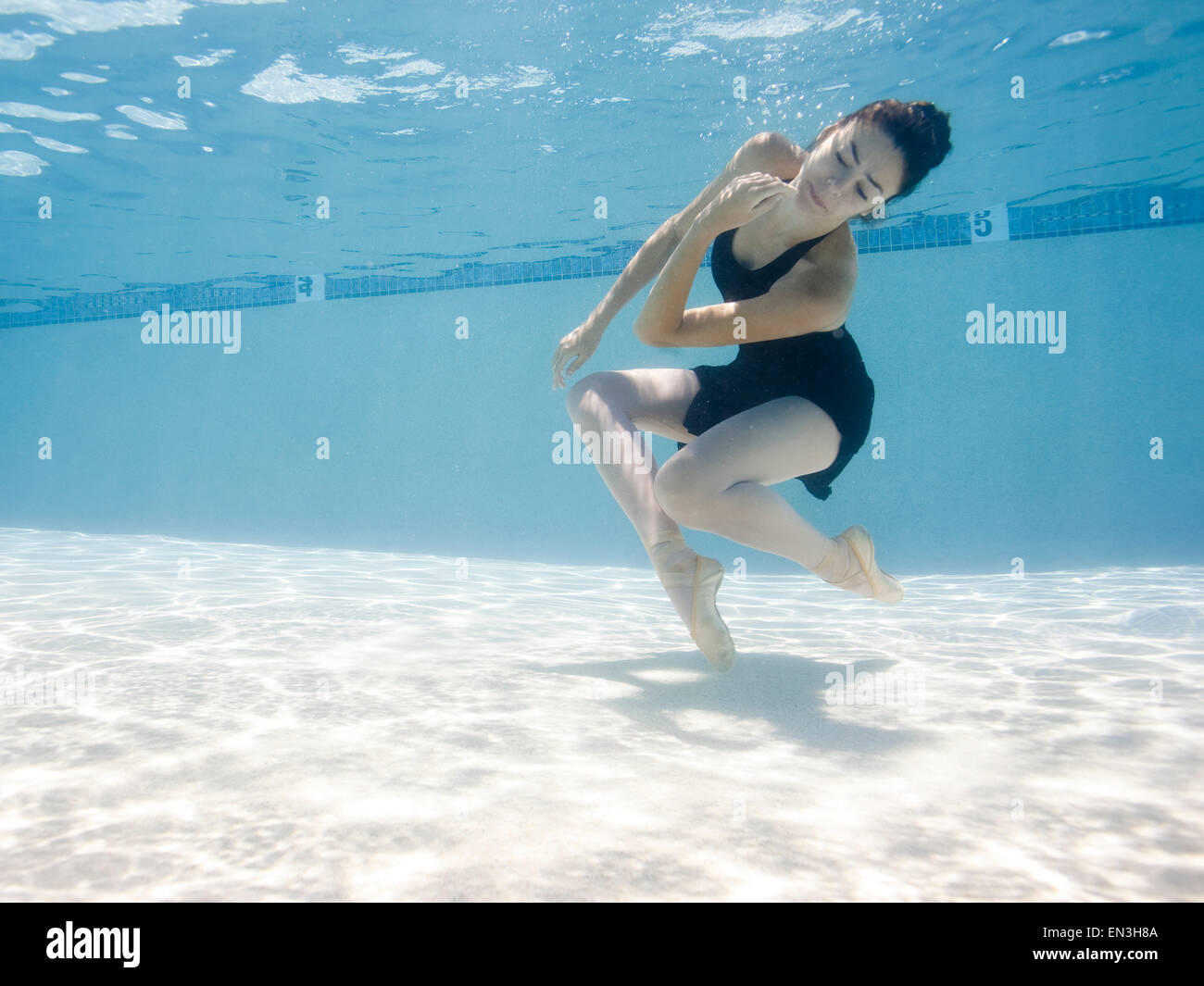USA, Utah, Orem, Female ballet dancer under water Stock Photo Alamy