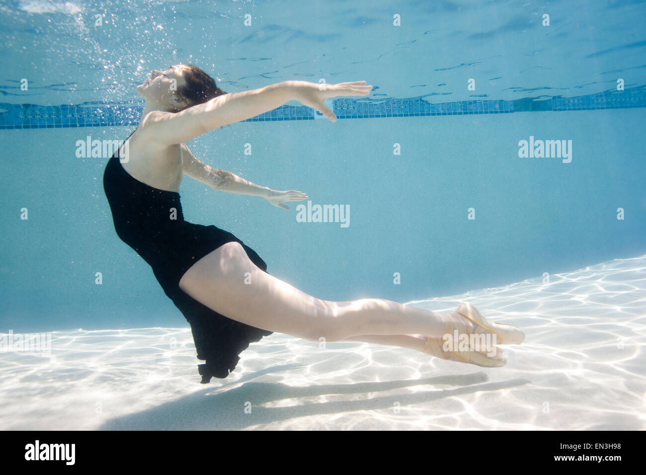 USA, Utah, Orem, Female ballet dancer under water Stock Photo - Alamy