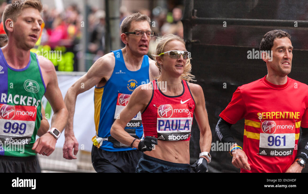 London uk 26 april 2015 paula radcliffe current world record holder