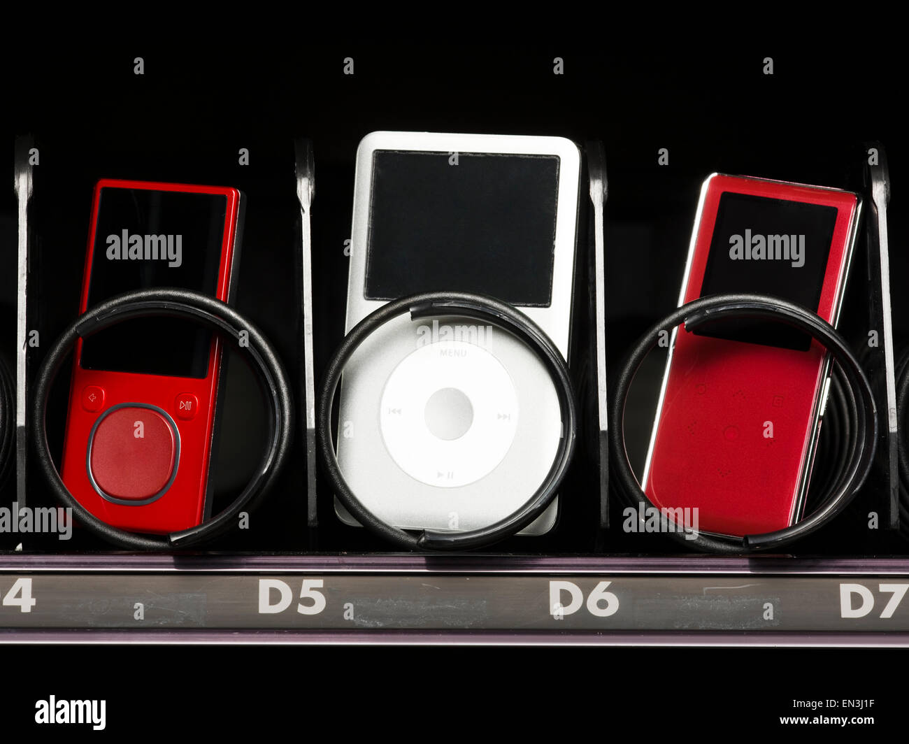 mp3 players in a vending machine Stock Photo Alamy