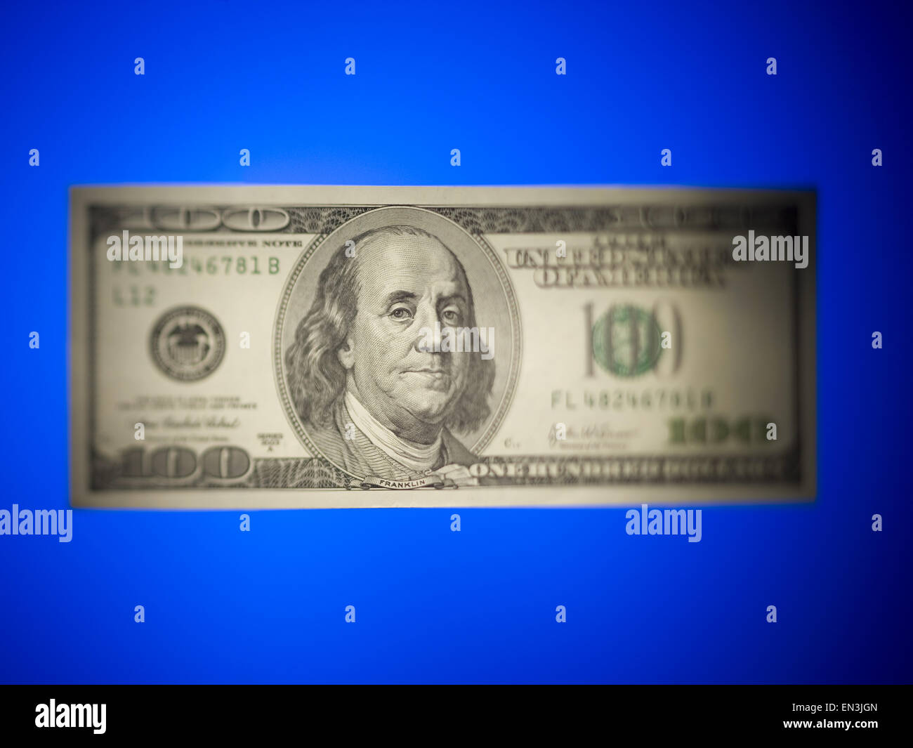One hundred dollar US banknote Stock Photo