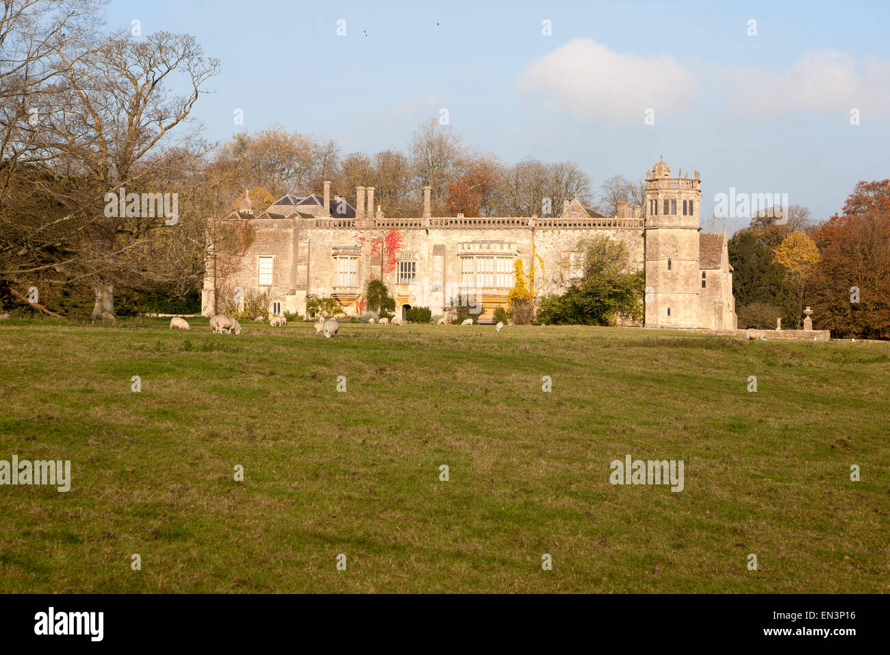 Lacock Abbey, Wiltshire, England, UK once home to photography pioneer William Henry Fox Talbot Stock Photo