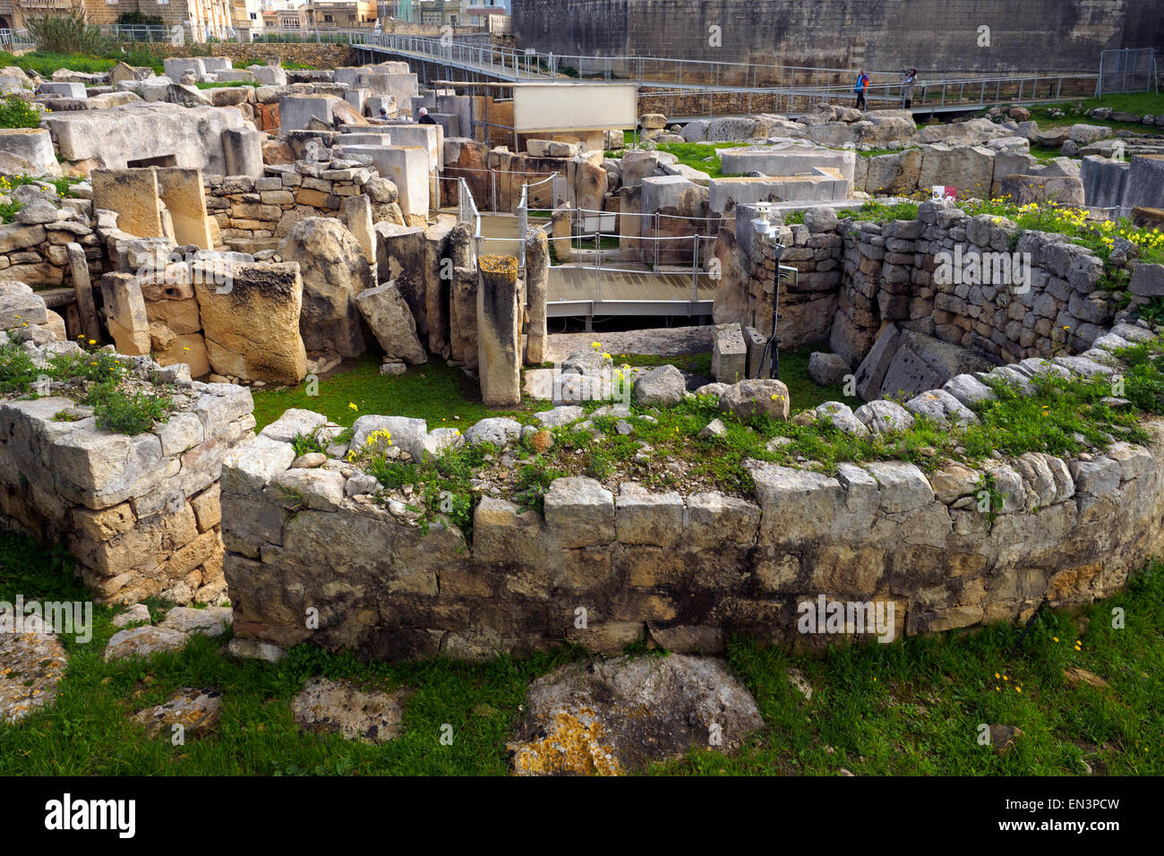 The archaeological complex of Tarxien Temples - Malta Stock Photo