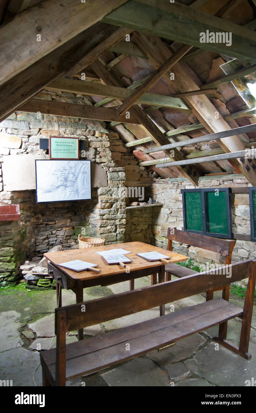 The Old School, Rackwick, Hoy, Orkney islands, Scotland Stock Photo