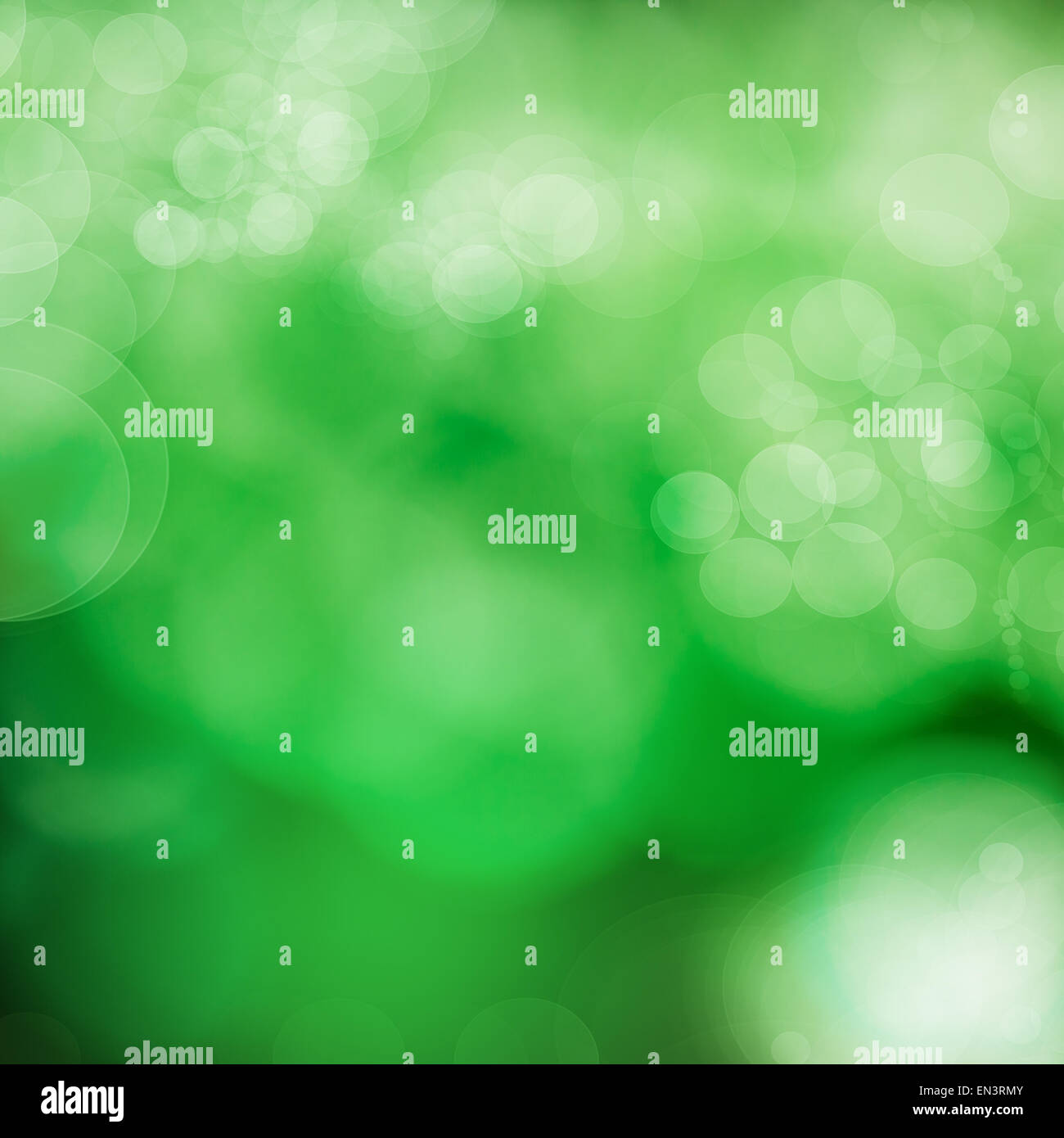 Abstract green nature background. Bokeh lights. Square Stock Photo - Alamy