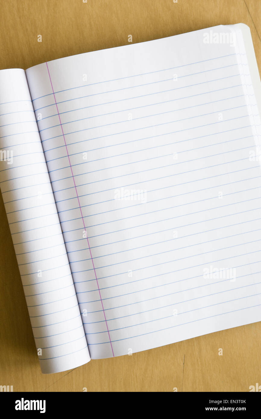 Notebook with pencil Stock Photo