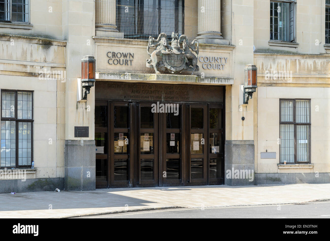 The entrance to Oxford Crown Court and County Court St Aldates Oxford The entrance to Oxford Crown Court and County Court St Aldates Oxford