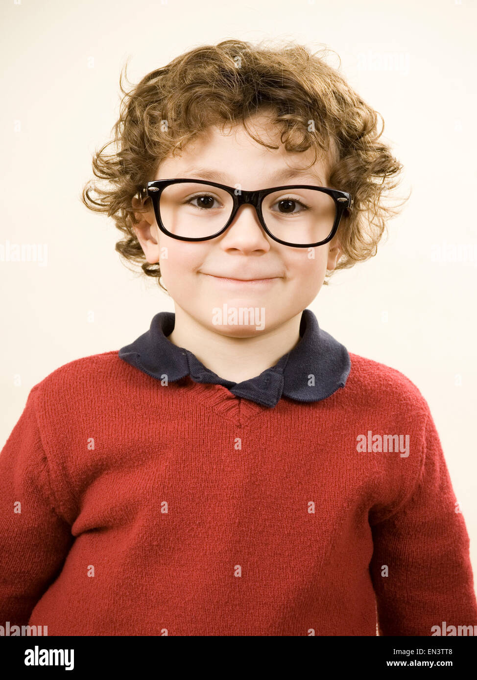 boy wearing glasses Stock Photo Alamy