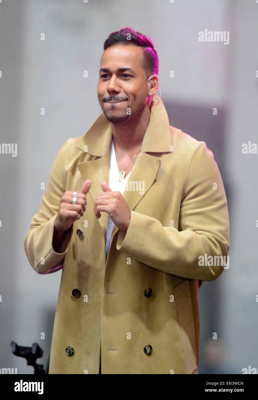 New York, NY, USA. 27th Apr, 2015. Romeo Santos on stage for NBC Today