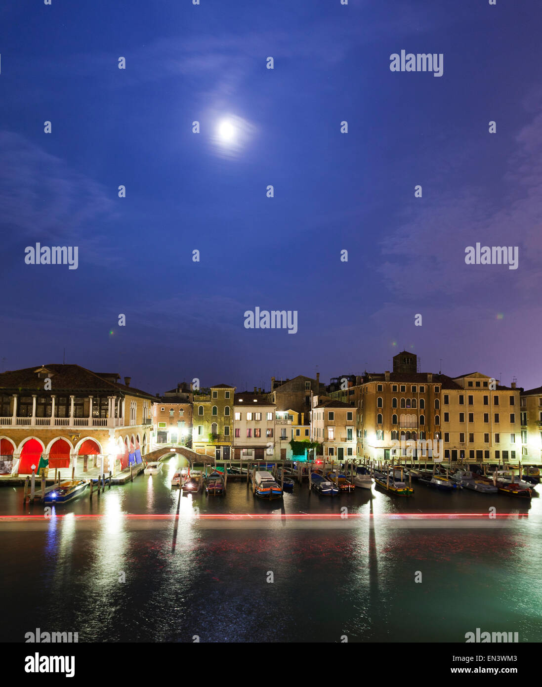 Italy, Venice cityscape at dusk Stock Photo