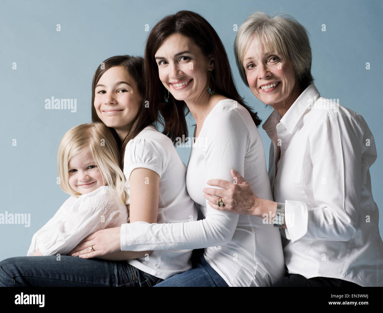 multi-generation family Stock Photo