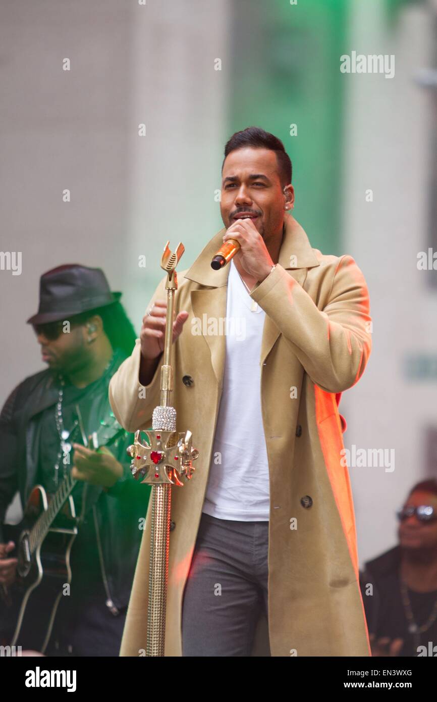 New York, NY, USA. 27th Apr, 2015. Romeo Santos on stage for NBC Today