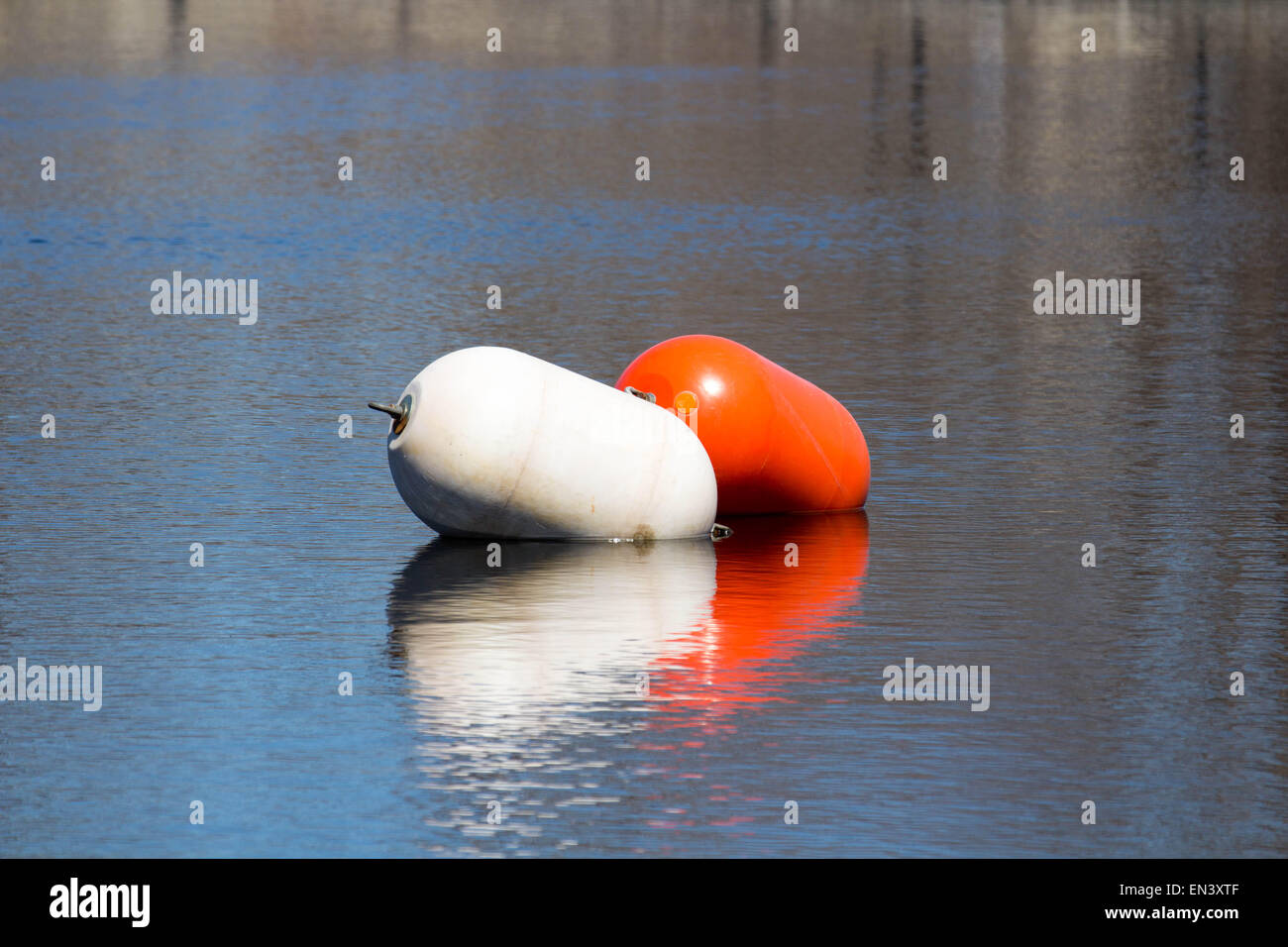 Water buoys floating Stock Photo - Alamy