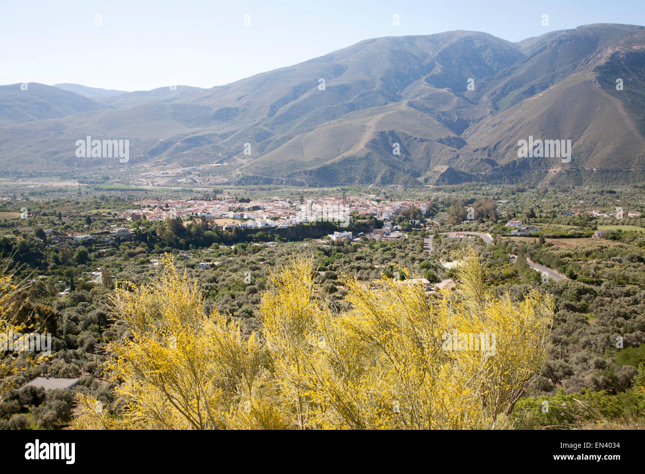 Town of Orgiva, Alpujarra area, Granada province, Spain Stock Photo