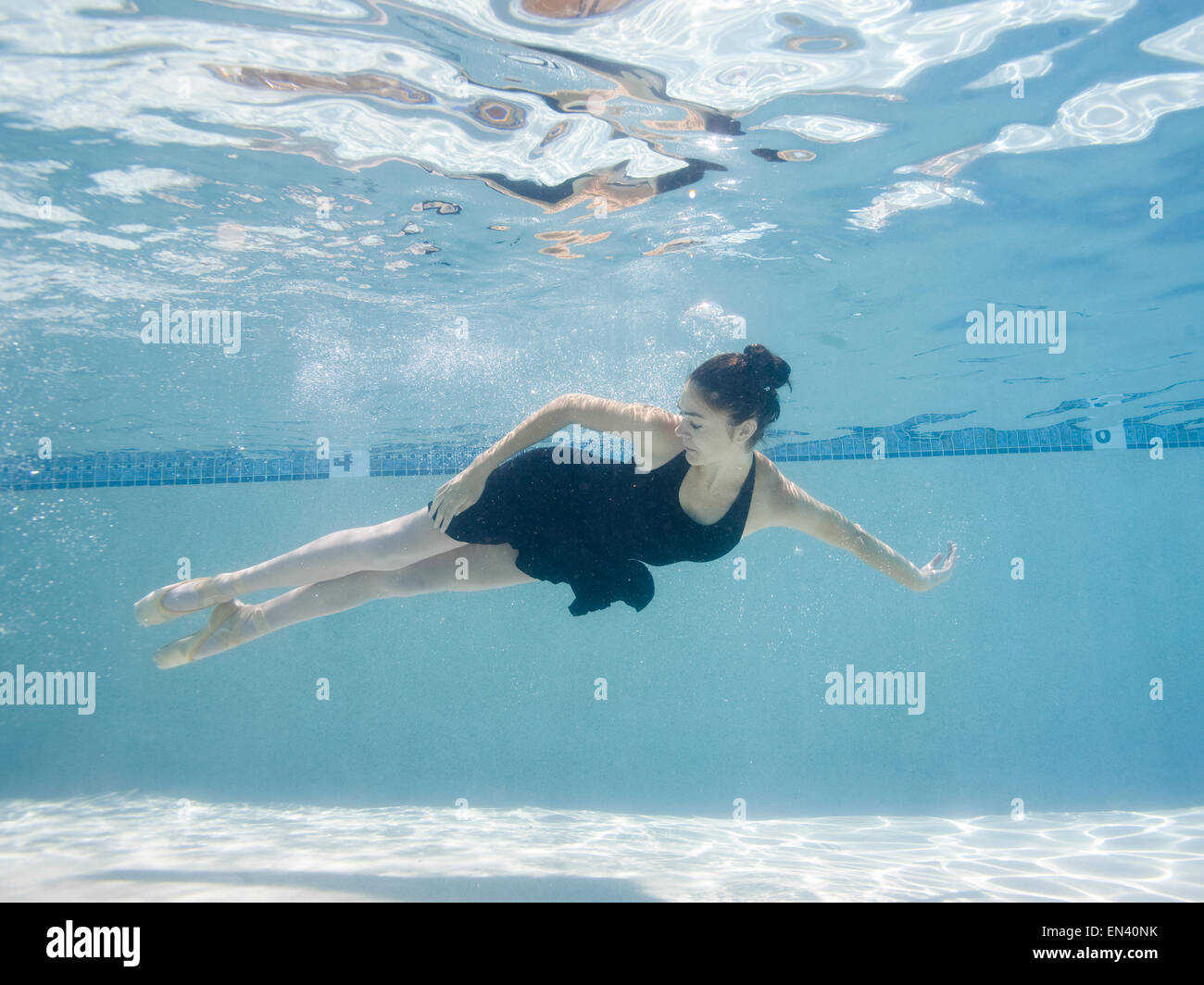 USA, Utah, Orem, Female ballet dancer under water Stock Photo - Alamy