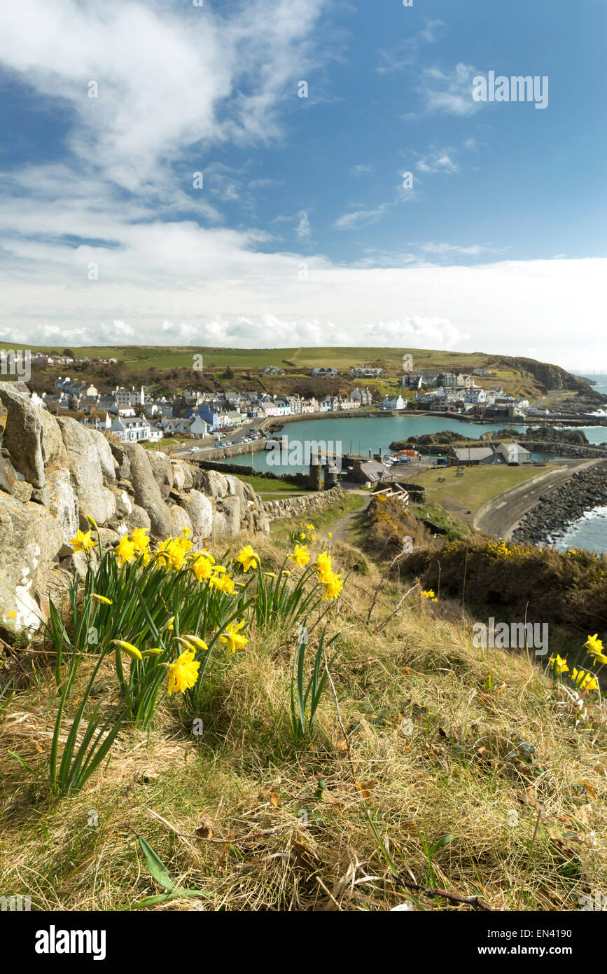 Portpatrick in springtime, Dumfries and Galloway, Scotland. Stock Photo