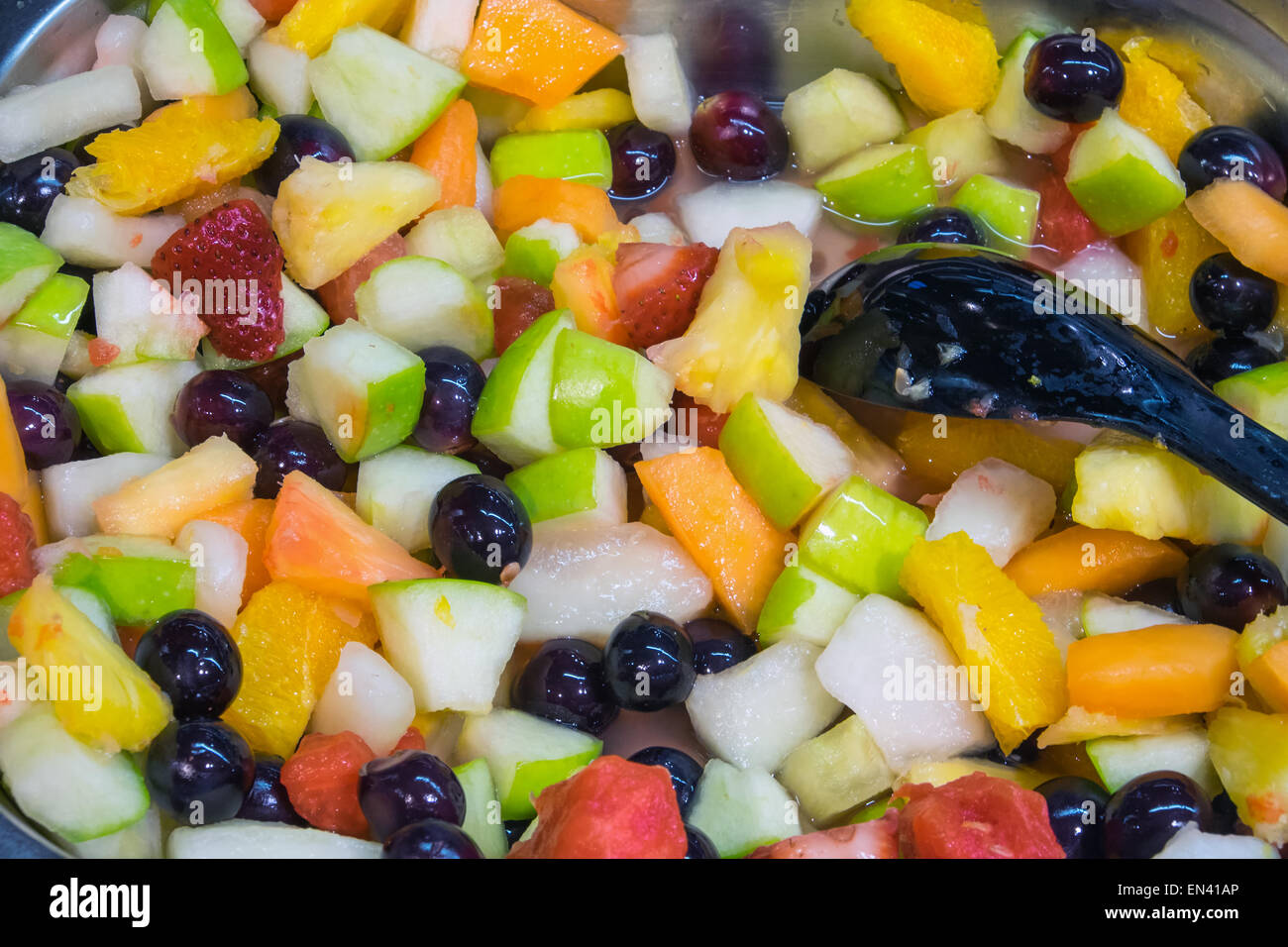 Colourful fruit salad dessert hi-res stock photography and images - Alamy