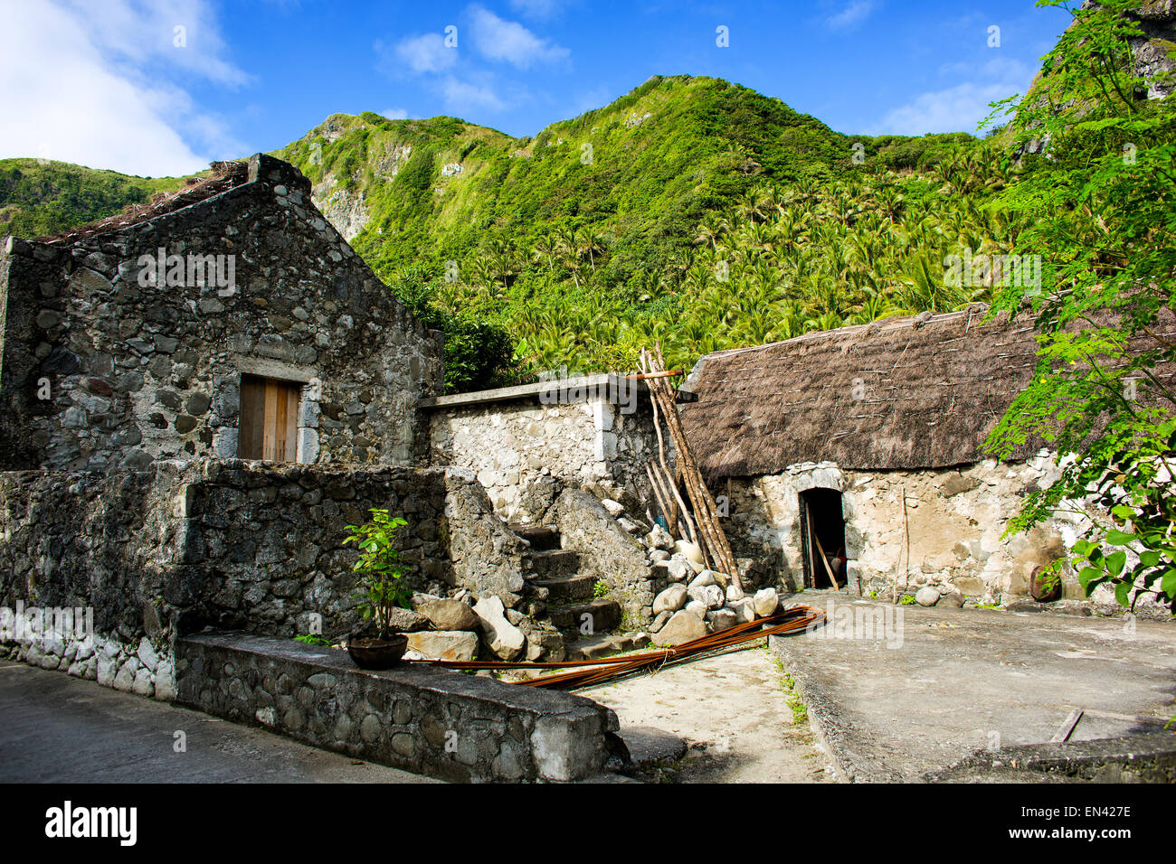 A traditional lime and stone home in Chavayan, island of Batan