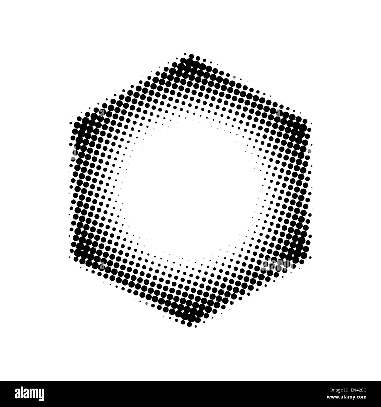Hexagon dotted Black and White Stock Photos & Images - Alamy
