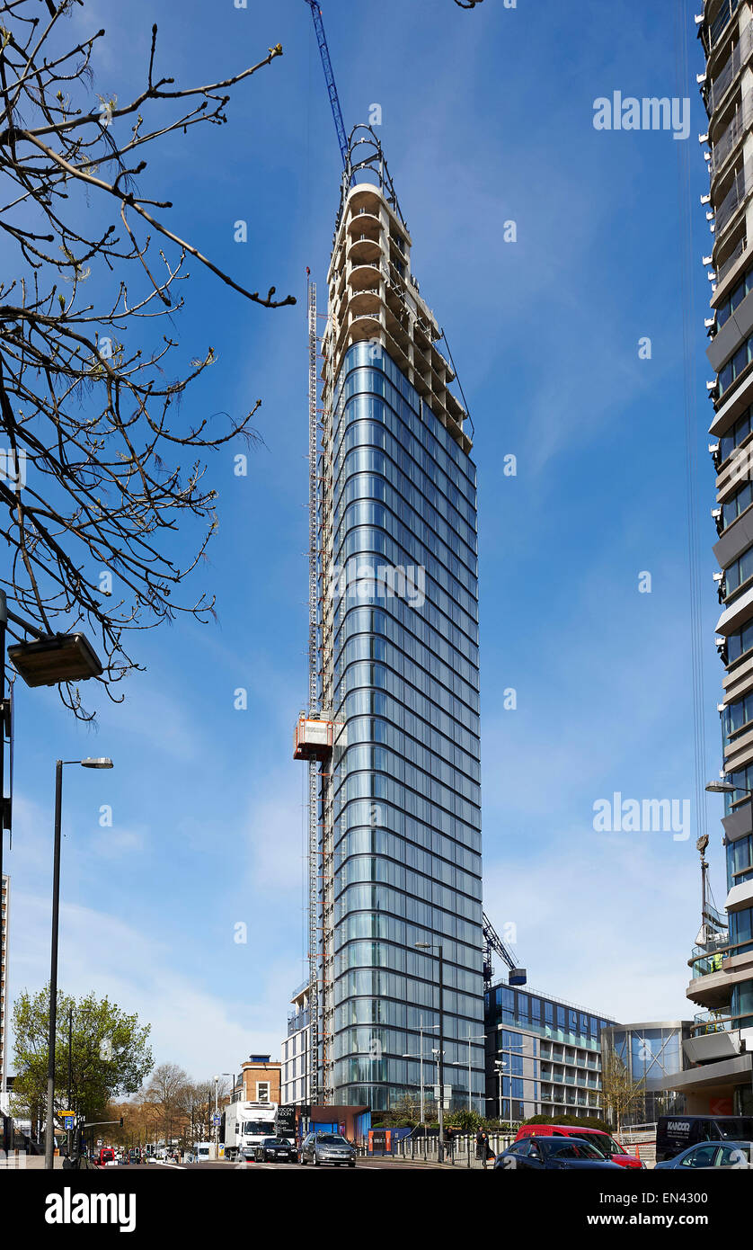 New high rise residential development, under construction, City Road, Islington, London Stock Photo