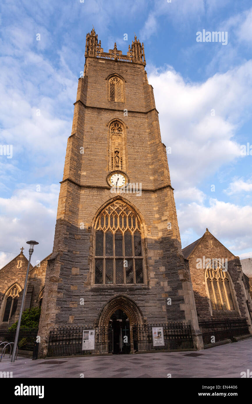 Bell tower of St John The Baptist City Parish Church, Saint John Street ...