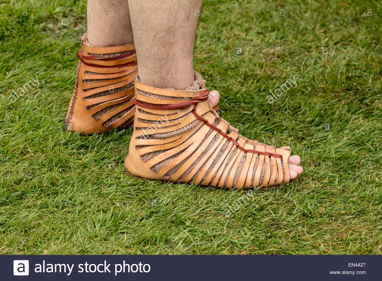 Roman Soldier Footwear Stock Photo 81840255 Alamy