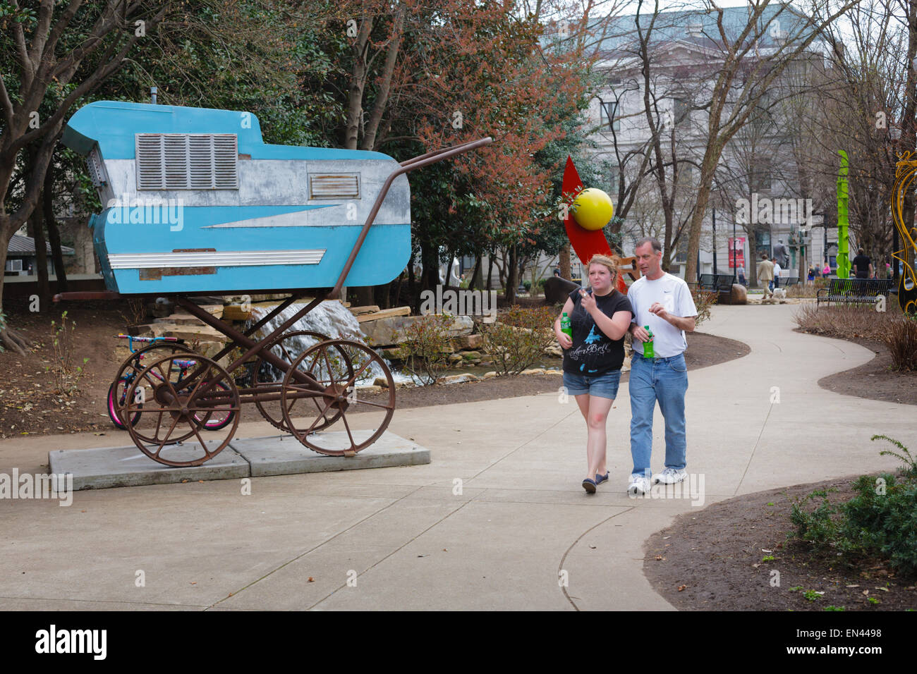 Art walk in Knoxville, Tennessee, USA Stock Photo Alamy