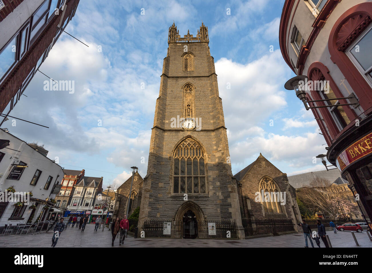 Bell tower of St John The Baptist City Parish Church, Saint John Street ...