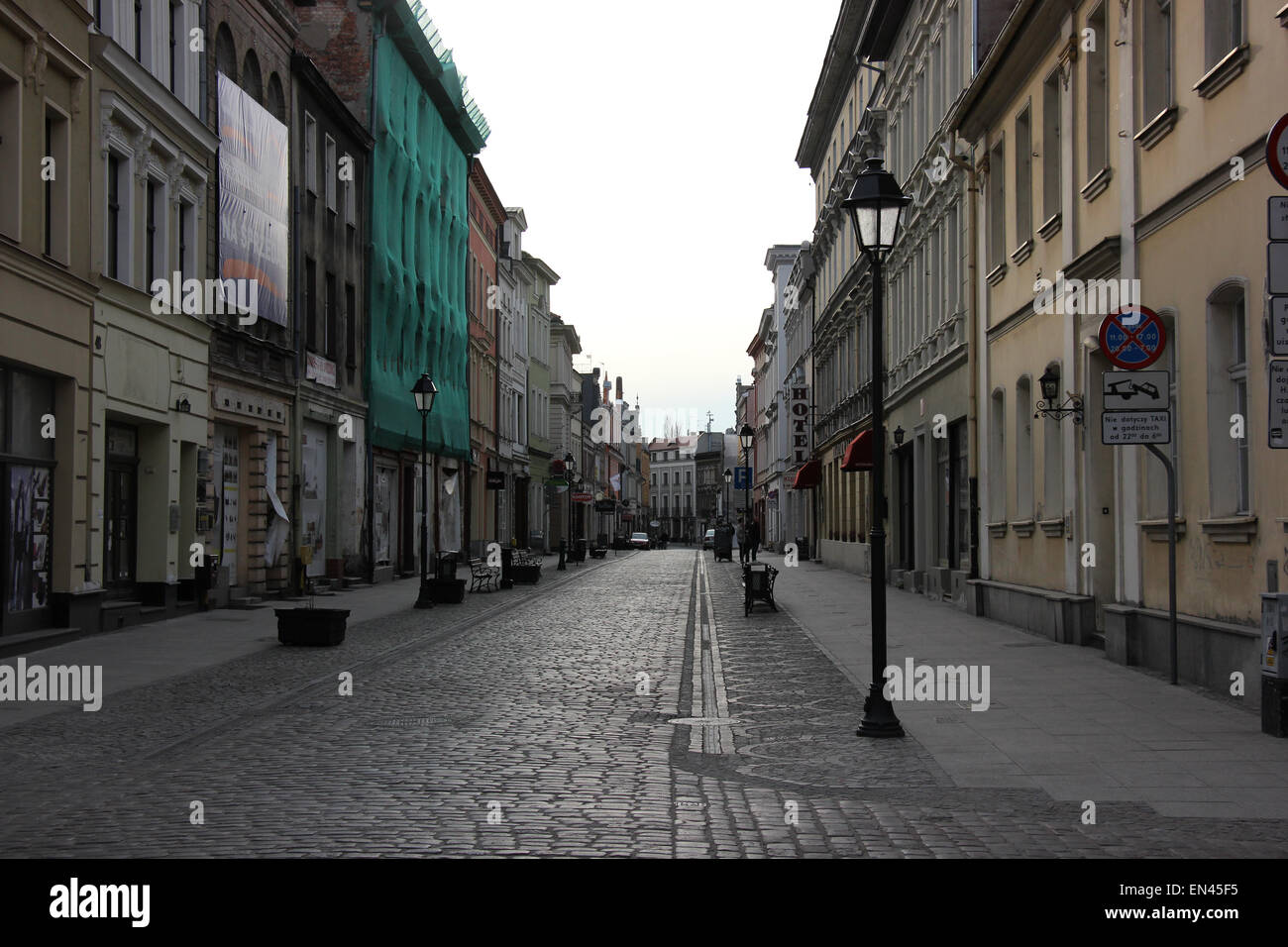 Street in Bydgoszcz, Poland Stock Photo