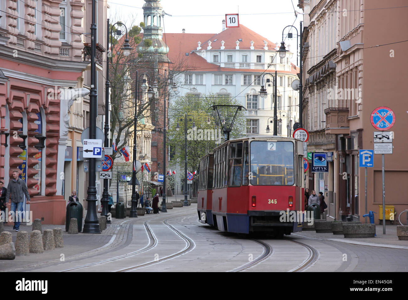 Tram in Bydgoszcz, Poland. Photo Stock Photo