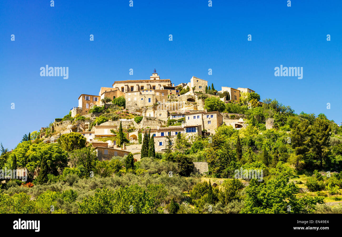 Famous Gordes medieval village in Southern France Stock Photo