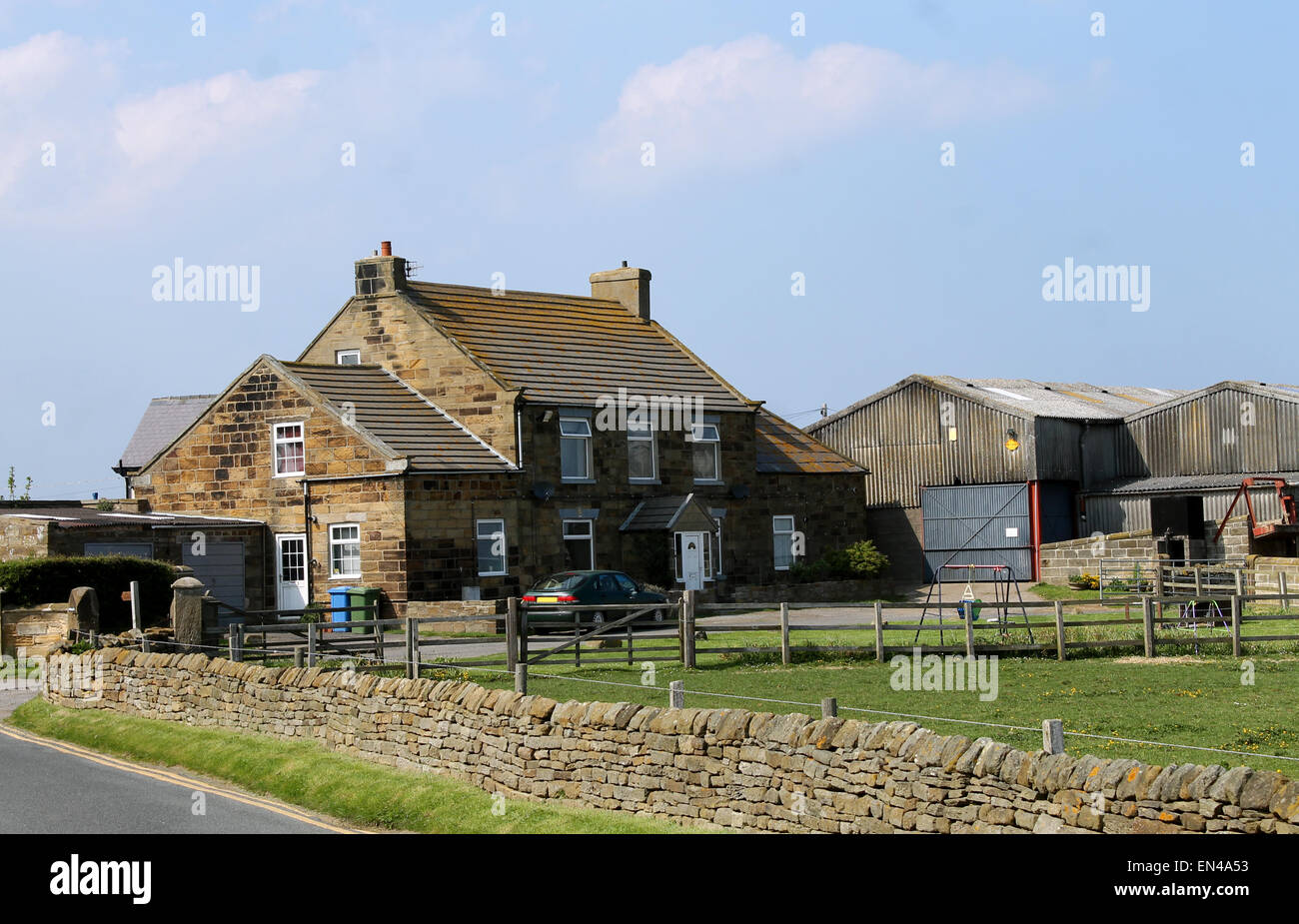 Countryside farm in Whitby, North Yorkshire, England. Stock Photo