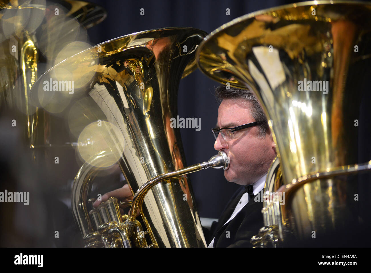 Grimethorpe Colliery Band in concert at Barnsley, UK. 6th November 2014. Picture: Scott Bairstow/Alamy Stock Photo