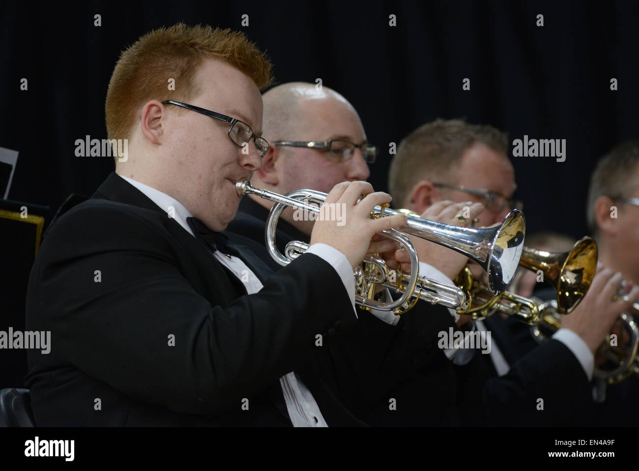 Grimethorpe Colliery Band in concert at Barnsley, UK. 6th November 2014. Picture: Scott Bairstow/Alamy Stock Photo