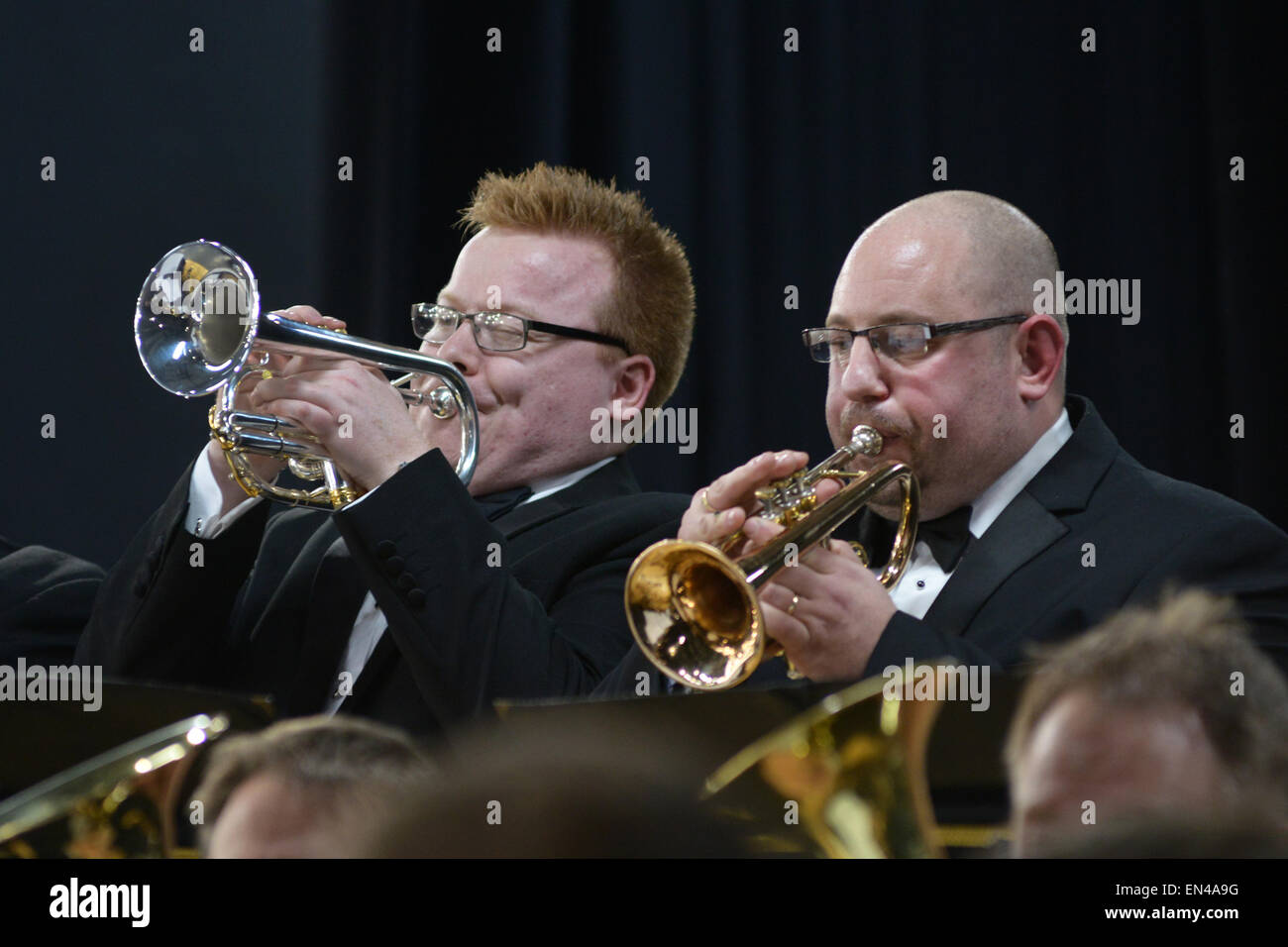 Grimethorpe Colliery Band in concert at Barnsley, UK. 6th November 2014. Picture: Scott Bairstow/Alamy Stock Photo