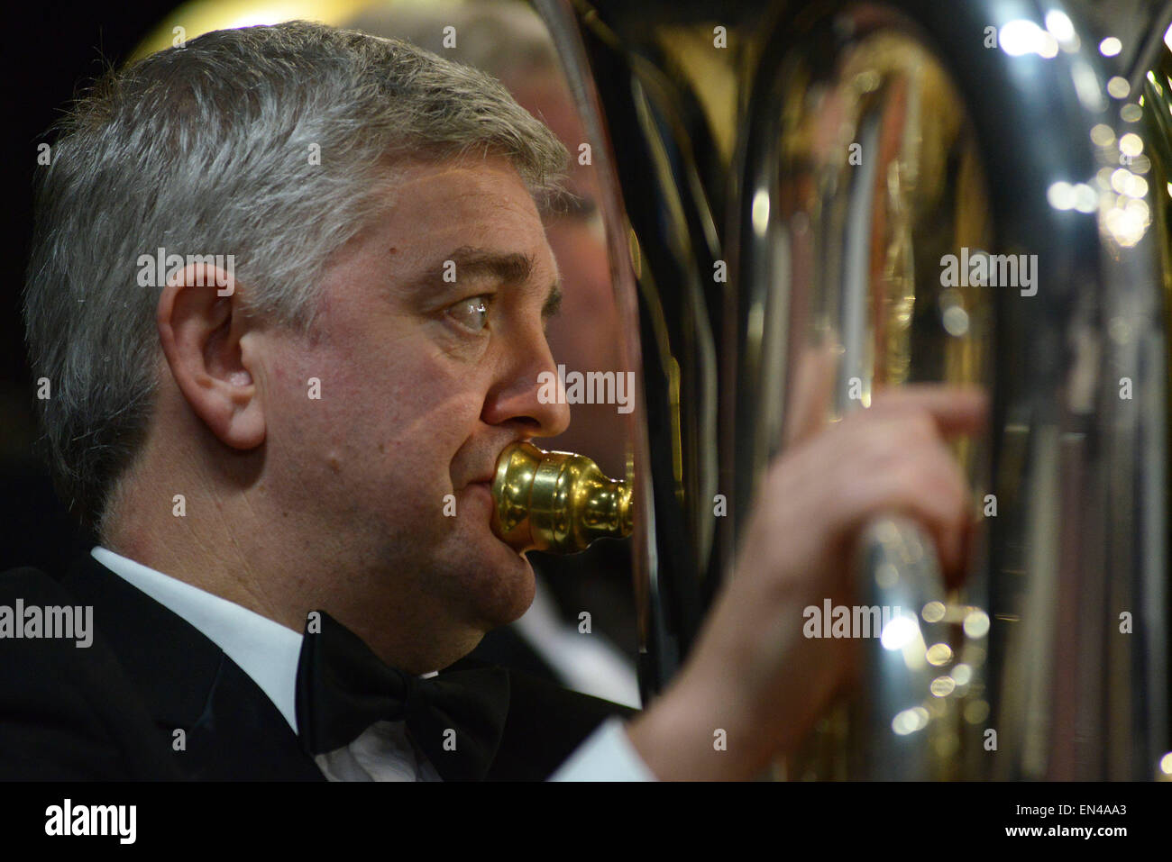 Grimethorpe Colliery Band in concert at Barnsley, South Yorkshire. 6th November 2014. Picture: Scott Bairstow/Alamy Stock Photo