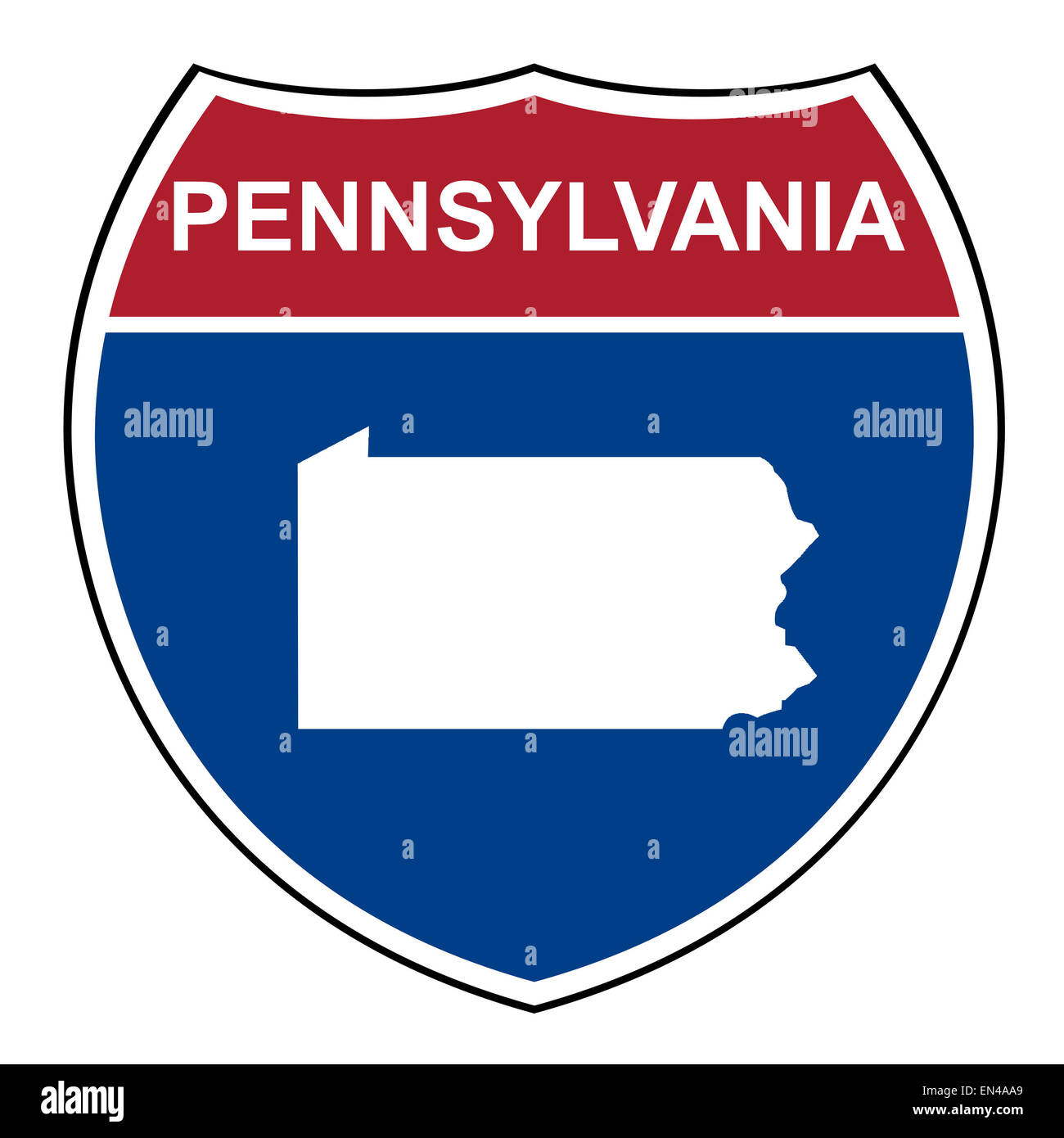 Pennsylvania map hi-res stock photography and images - Alamy