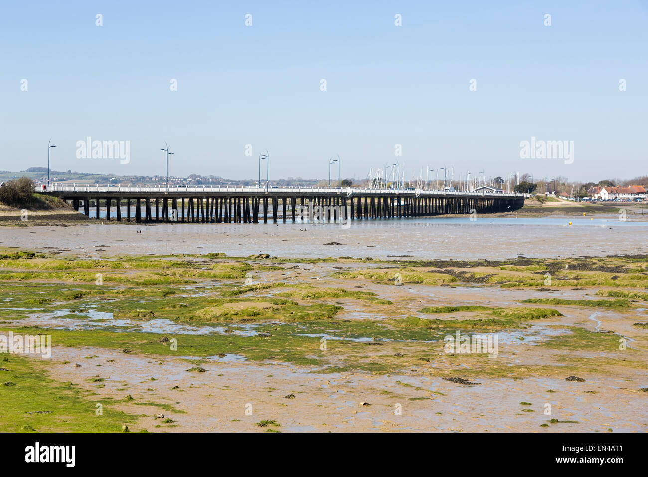 Road bridge between Havant and Hayling Island, Chichester Harbour, on