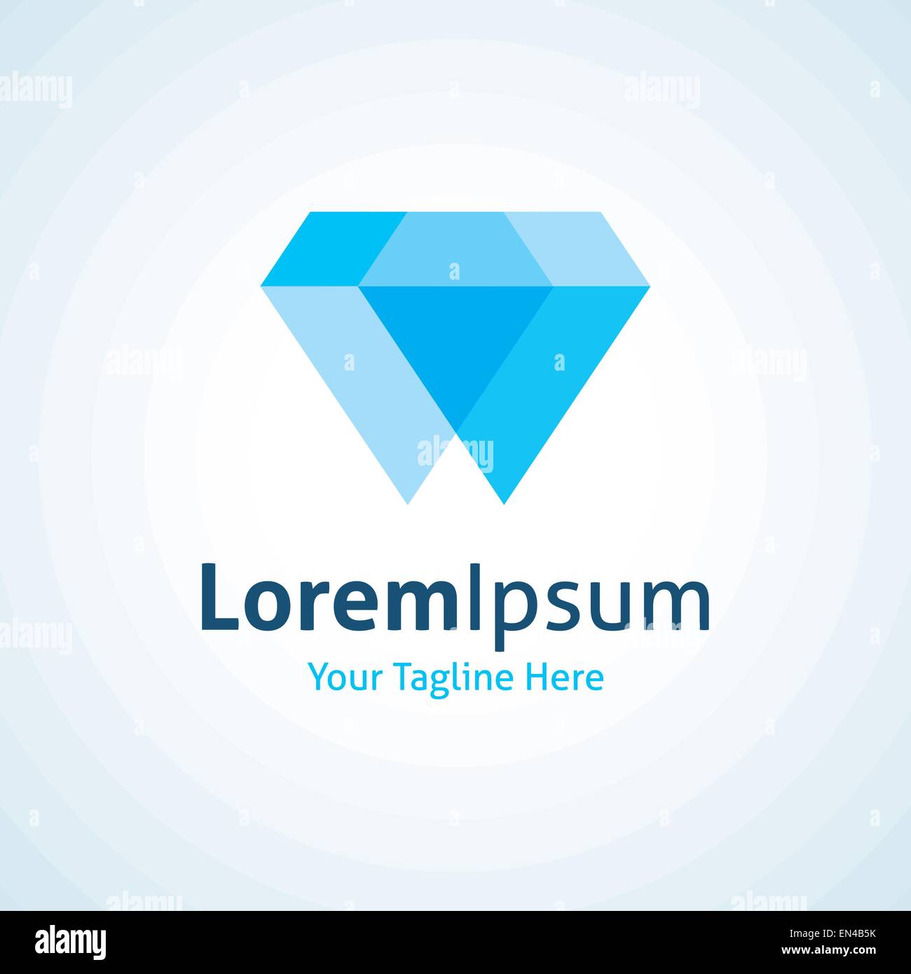 Big diamond blue royal shine perfect simplicity vector logo icon Stock ...