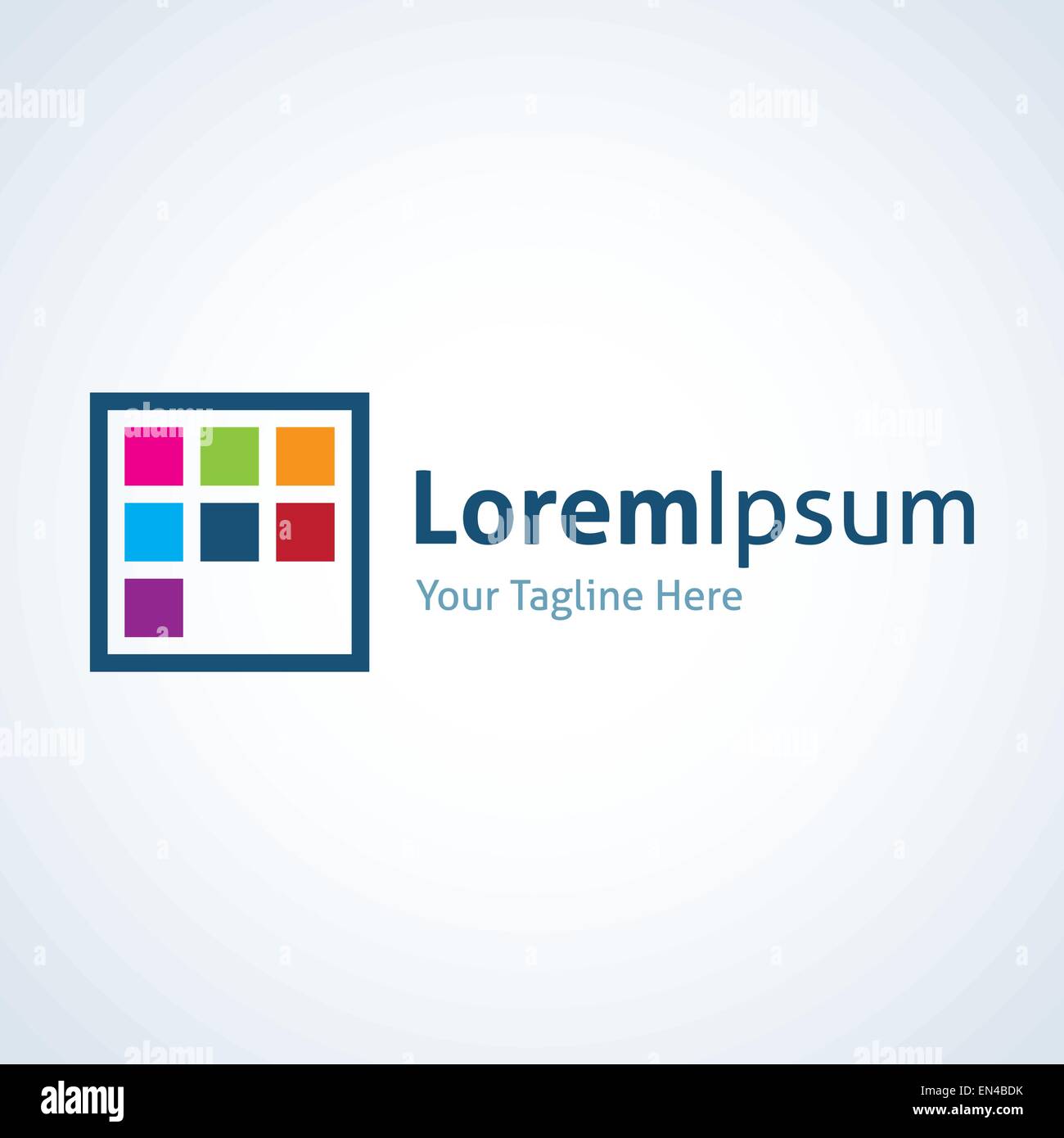 Color square panel building creativity vector logo icon Stock Vector ...
