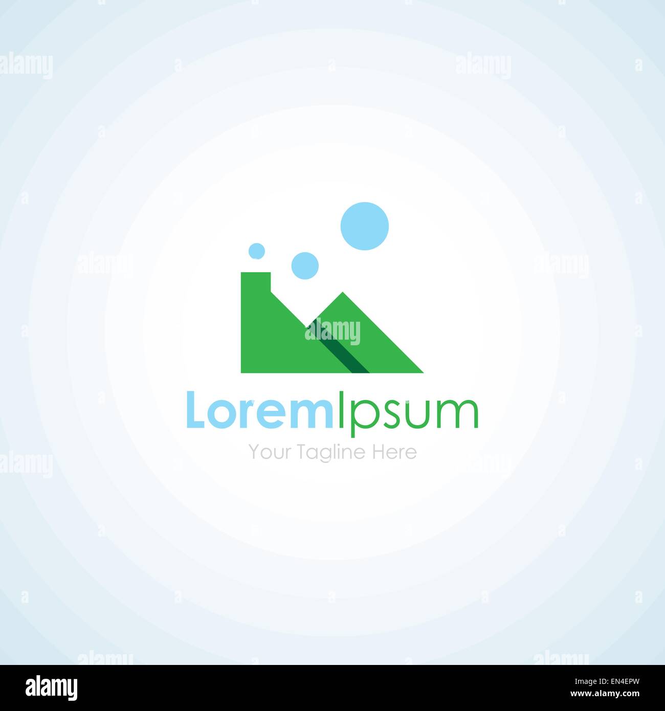 Nature eco production green industry simple business icon logo Stock ...