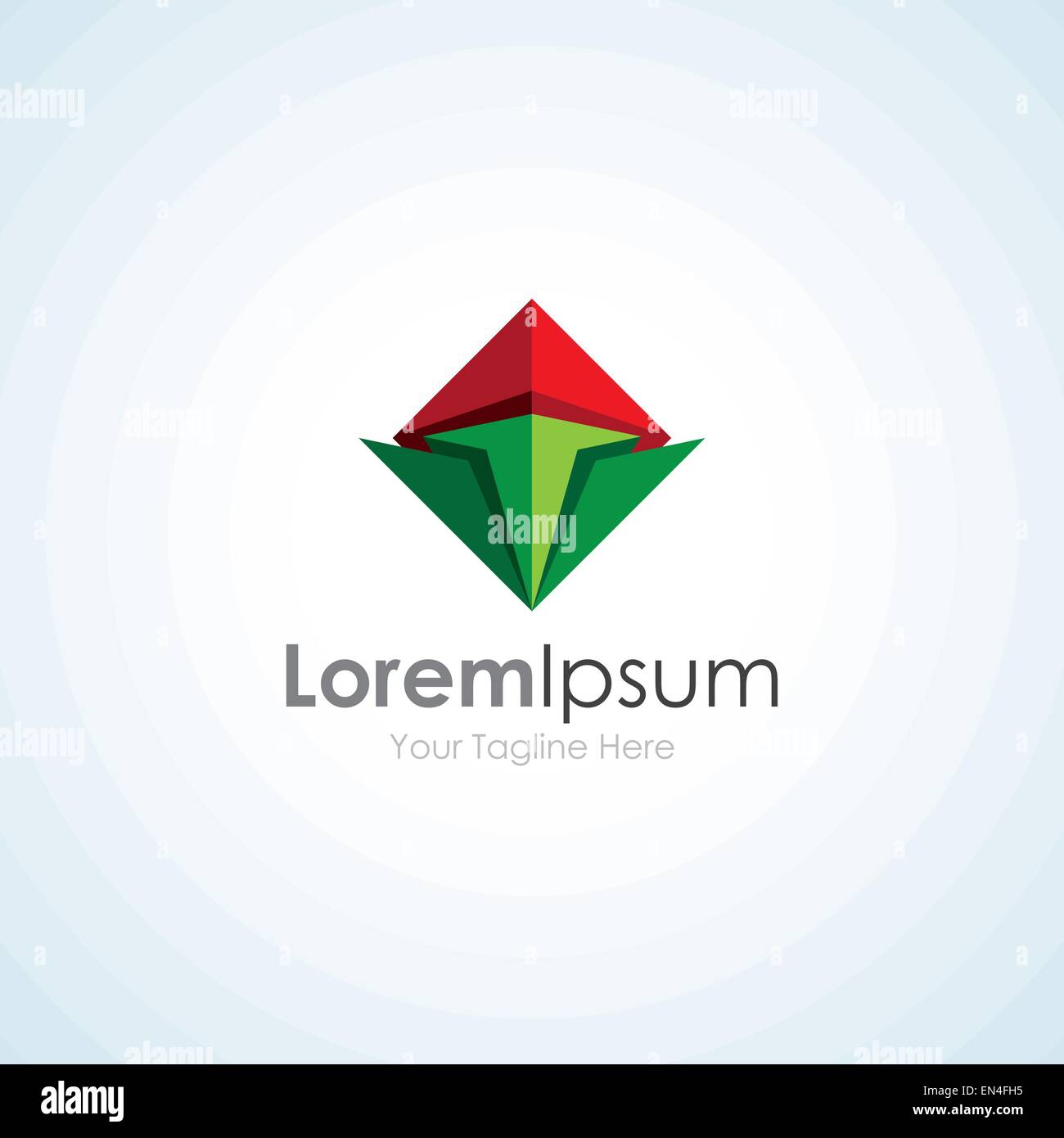 Green arrow business pro luxury gem red simple icon logo Stock Vector ...