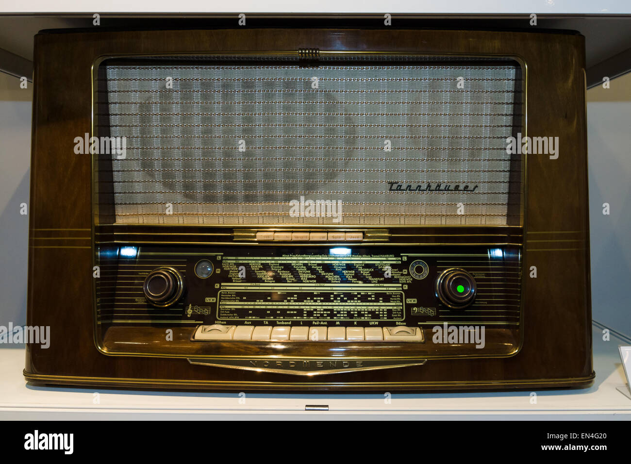 Vintage radio Nordmende. Model Tannhaeuser Stock Photo - Alamy