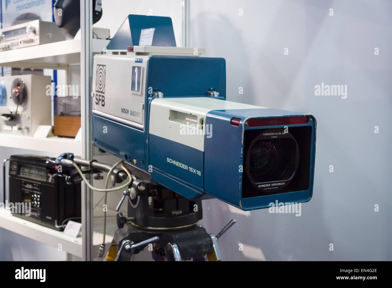 Bosch KCU-40 television camera with Schneider 15x16 Stock Photo