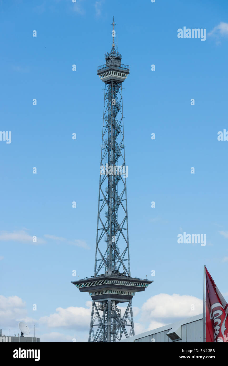 The Berliner Funkturm or Funkturm Berlin (Berlin Radio Tower) Stock Photo