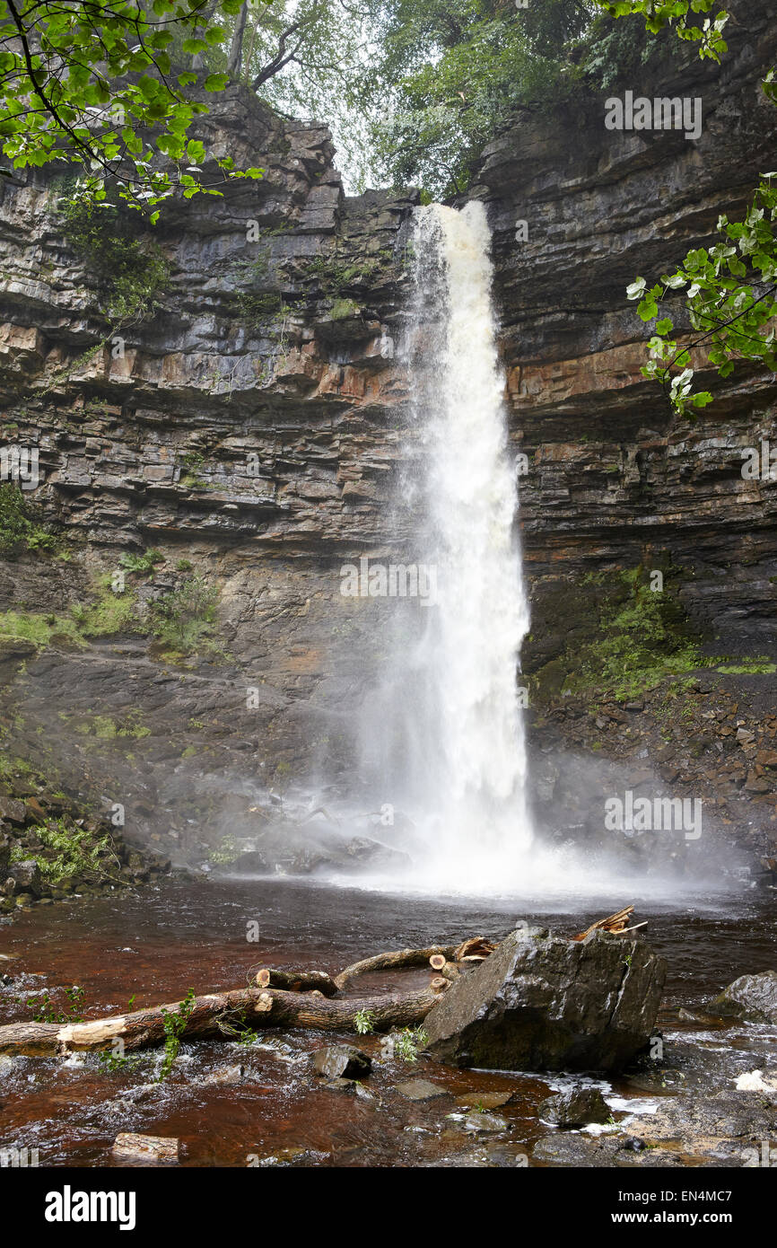 Hardraw Force waterfall Yorkshire Stock Photo