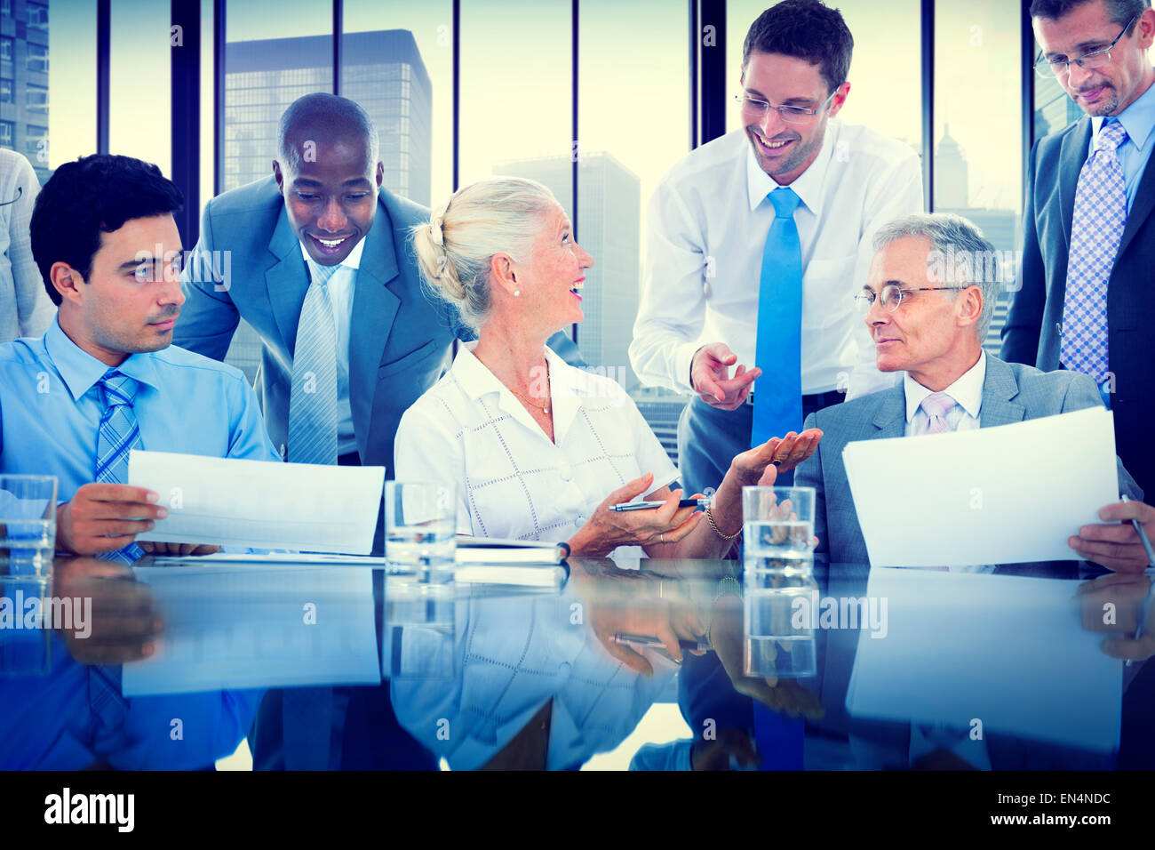 Business Meeting Corporate Office Concept Stock Photo - Alamy